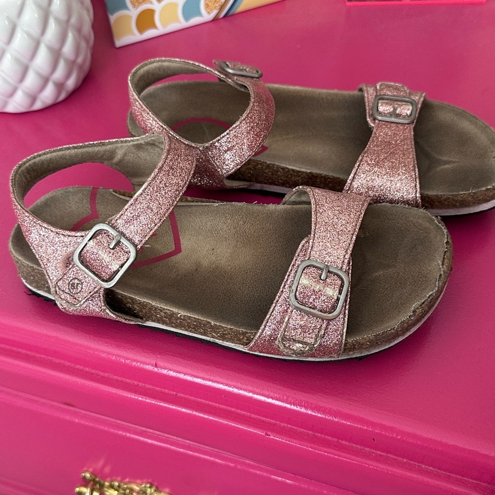 Stride Rite Glittery Pink Girls Sandals size 1
